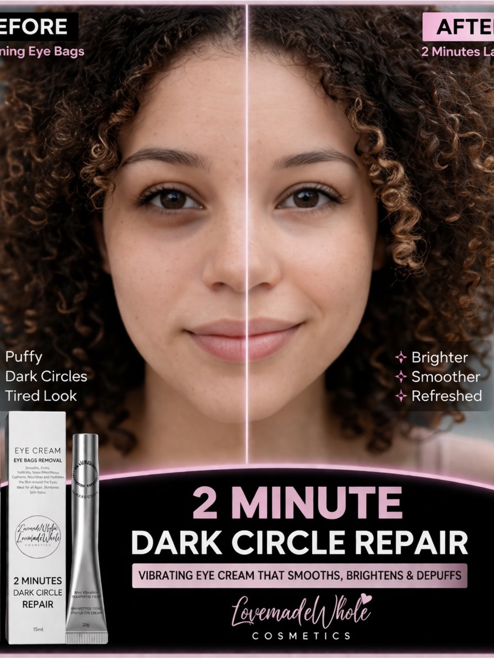 2 Minute Dark Circle Repair Eye Cream - Pink